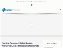 Tablet Screenshot of nursingresumes.com.au